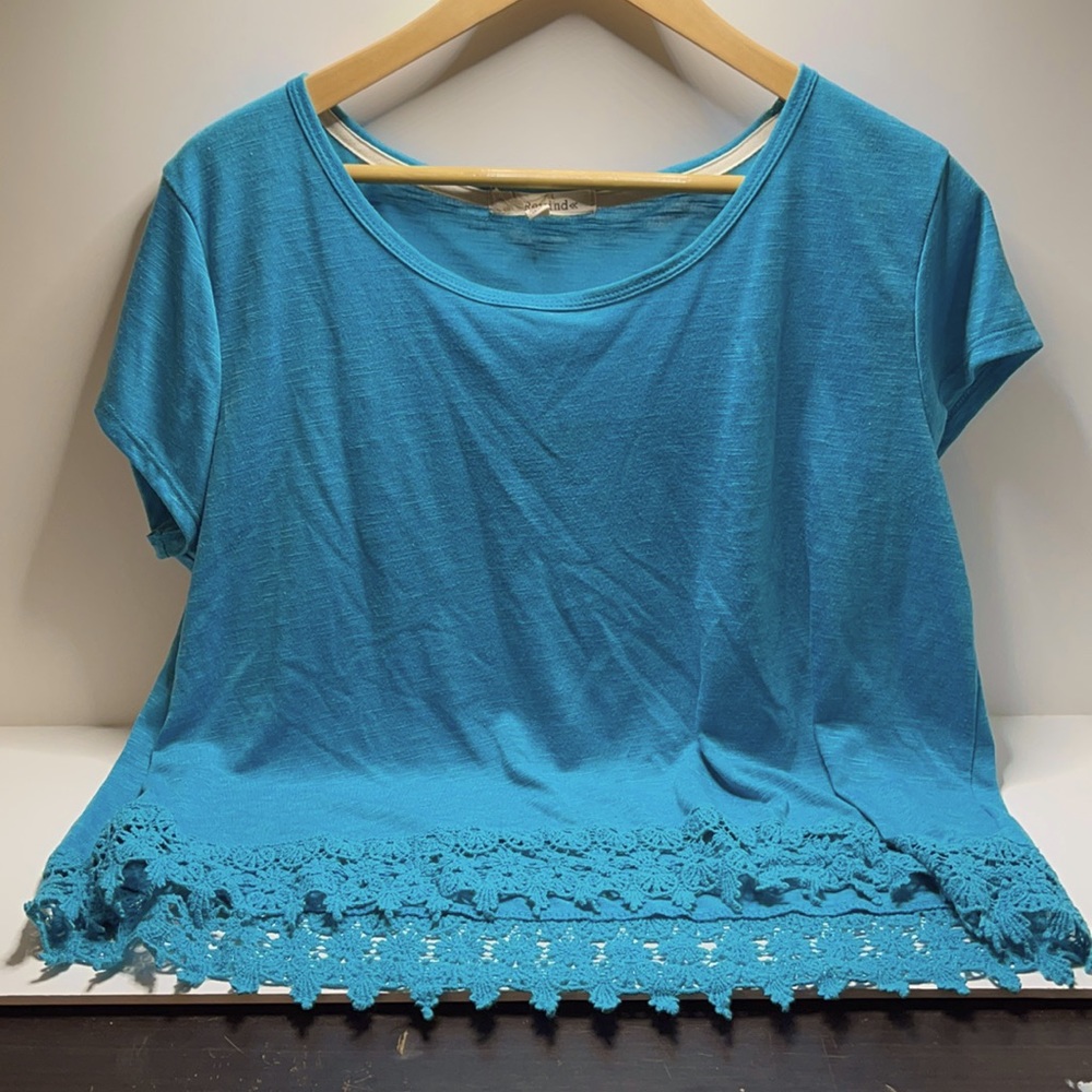 Used rewind xl blue short sleeve shirt